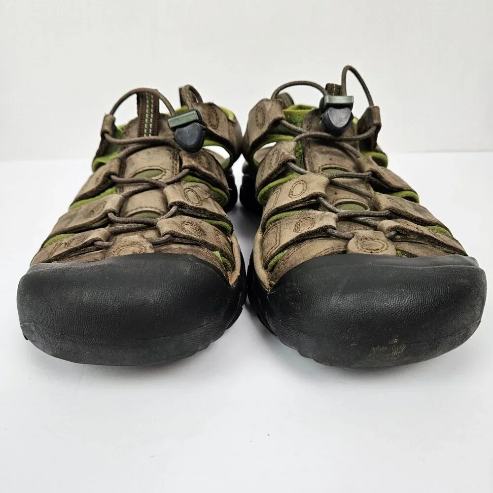 Keen Newport Waterproof Leather Sandal Tan/Green1001901